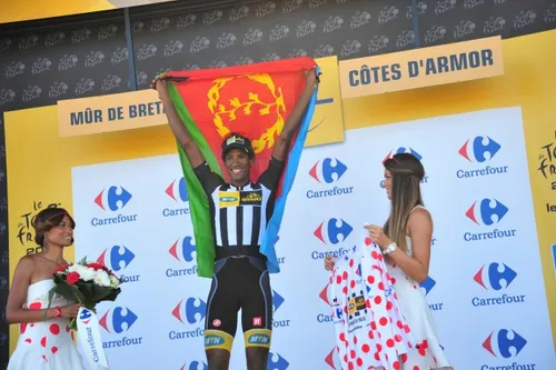 Daniel Teklehaimanot, the cult hero of the 2015 Tour de France