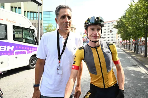 Indurain with Jonas Vingegaard