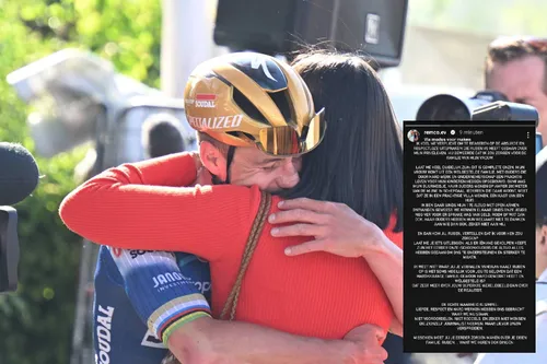 Evenepoel with his reaction on Instagram