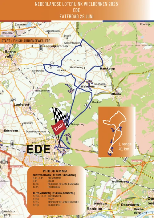 parcours nk wielrennen