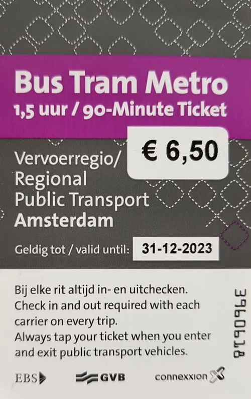 anderhalfuurskaartje