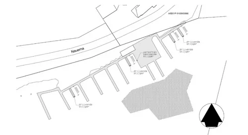 nieuwe situatie aanlegplaatsen nauerna