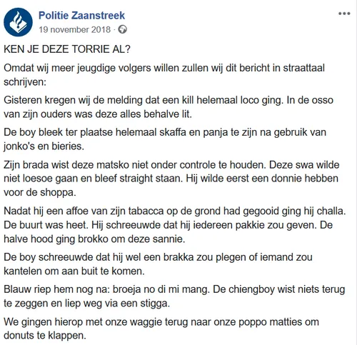 screenshot 2019 06 07 politie zaanstreek berichten