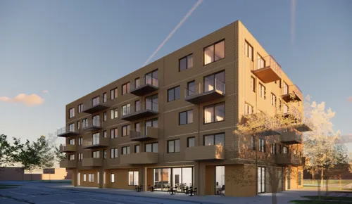 Een impressie van de nieuwbouw.