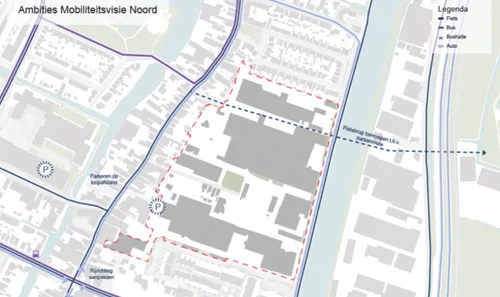 De al geplande brug voor langzaam verkeer.