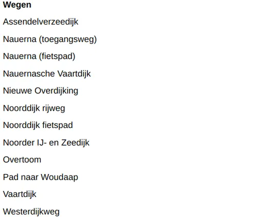 De wegen die Zaanstad vanaf 2025 in beheer krijgt.&nbsp;