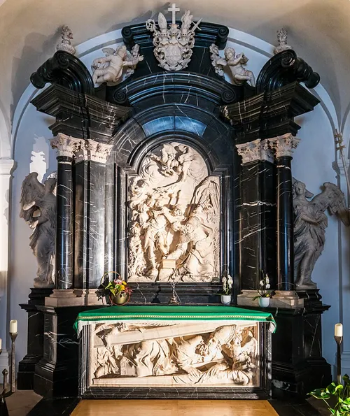 De laatste rustplaats van de heilige in Fulda.&nbsp;