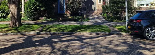 De plek van de beoogde uitrit.&nbsp;