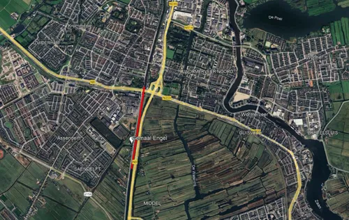 Het gebied waar gewerkt wordt.&nbsp;