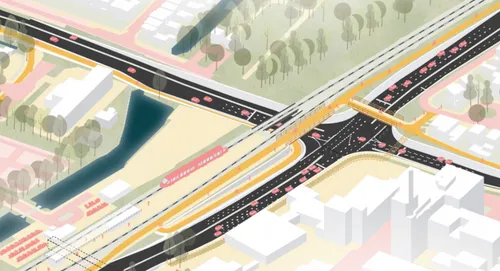 Een voorlopige impressie van het Alternatief Guisweg. Bron: Gemeente Zaanstad