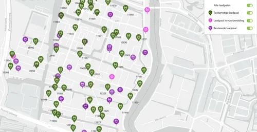 Een detail van de eerste ruwe, nu gepubliceerde versie van de kaart. Reageren kan tot en met 27 november.