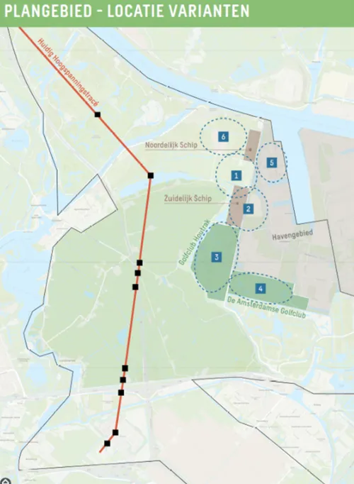 Deelnemers aan het Bestuurlijk Overleg zijn de gemeenten Haarlemmermeer en Amsterdam, Port of Amsterdam, het Hoogheemraadschap Rijnland, het Rijk en de provincie. Bron: Provincie Noord-Holland
