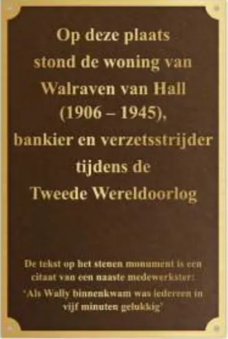 De plaquette. Bron:&nbsp;4 en 5 mei Comité Zaanstad