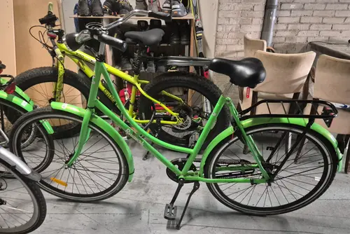 De fiets van de vermiste man.