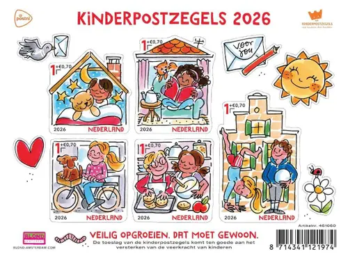 Kinderpostzegels Blond