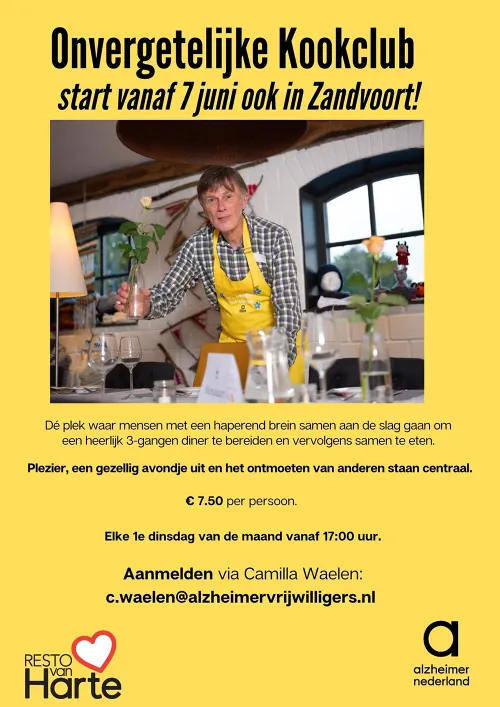 onvergetelijke kookclub in zandvoort poster 1