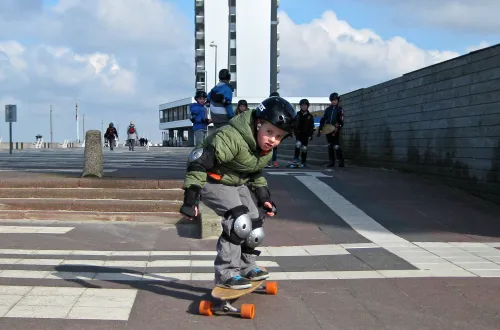 op het skateboard vvv zandvoort