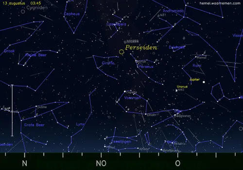 perseiden 2023 hemelkaart kopieren