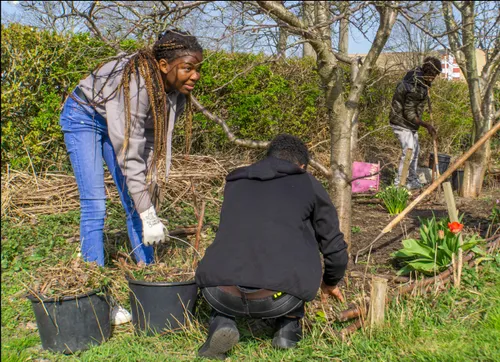 entree schakelklas aan de slag in wijktuin noordhove 1 fotograaf jeroen stahlecker