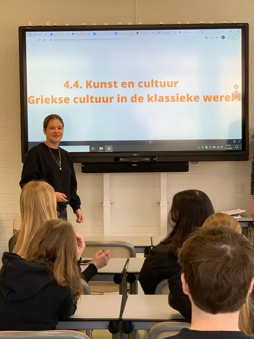 dimfke de vette 4 vwo van onc parkdreef ervaart hoe het is om les te geven