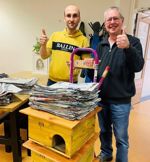 egelopvang blij met de vele egelslaapzakjes van piezo foto stichting piezo