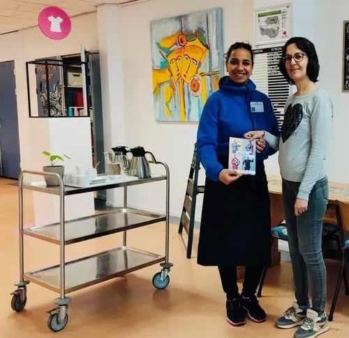 gastvrouw piezo ambachtenwerkplaats foto stichting piezo