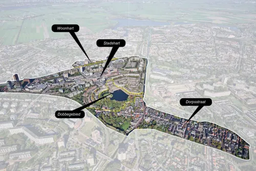 illustratie binnenstad