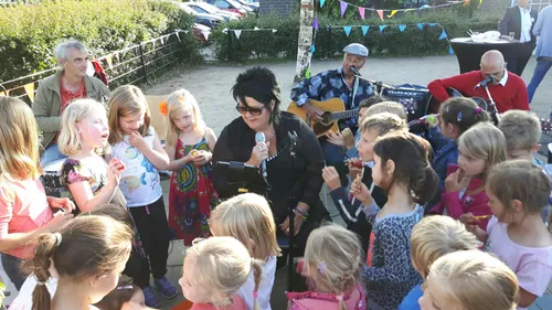 kleuters in actie met band highfun3726