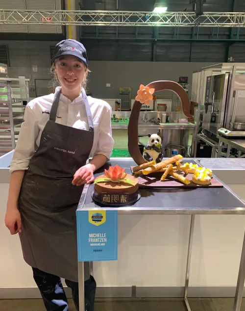 michelle frantzen met haar showstuk