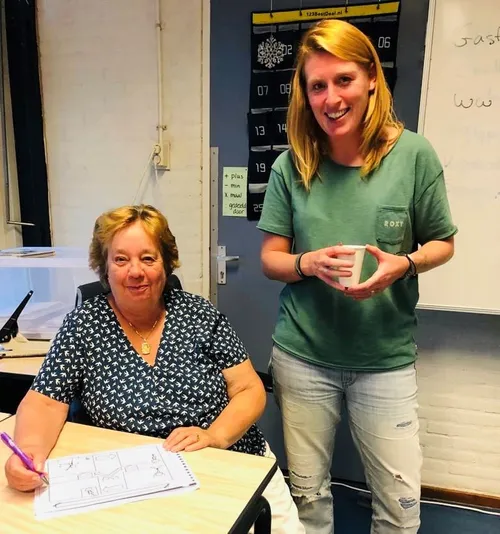 milou en joke organiseren namens zoetermeer voor elkaar een themabijeenkomst over het inzetten van talenten van vrijwilligers foto stichting piezo