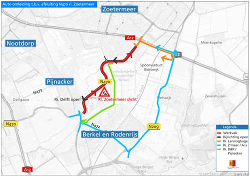 omleiding afsluiting zuidbaan