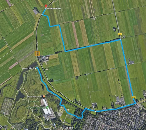 omleiding fietsroute inlaat limietsloot10776