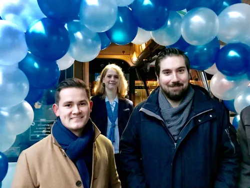 opening nachtbus vlnr duco mc3bclder vvd arriva ivan beij sp