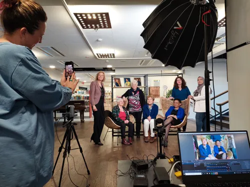 opnames vrouwendag achter de schermen door deirdre van der bent bibliotheek forum zoetermeer 1