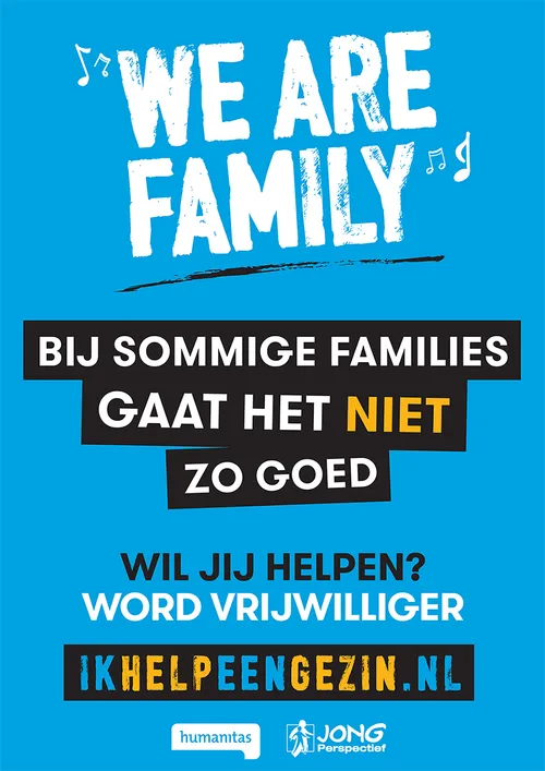 poster we are family campagne