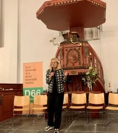 sigrid kaag in de oude kerk