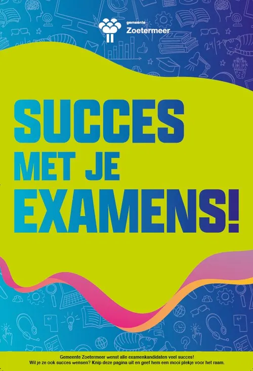 succes met je examens poster