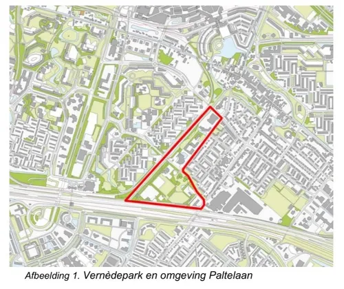 vernedepark en omgeving paltelaan
