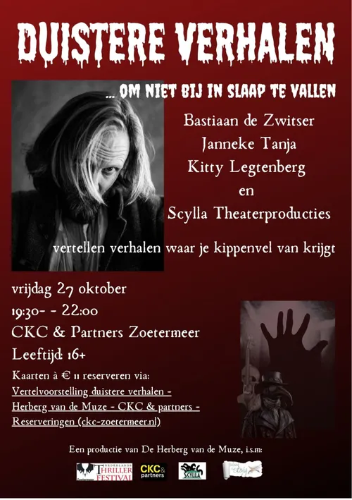 vertelvoorstelling brochure duistere verhalen