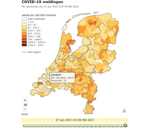 corona cijfers zundert