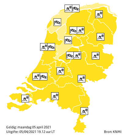 waarschuwing land 0 new