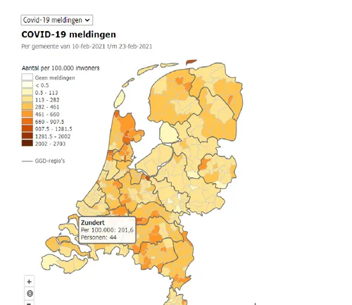 zundert cijfers 10feb tm 23 feb