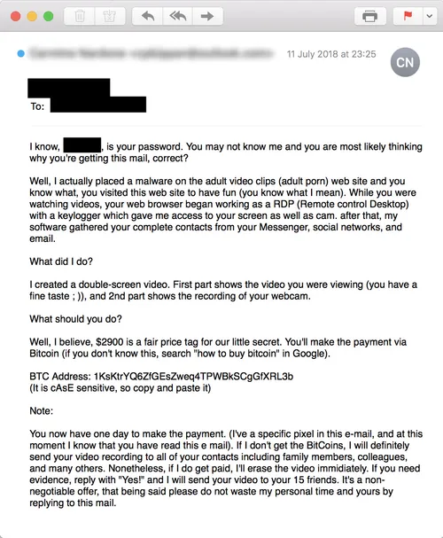 afpersingsmail porno