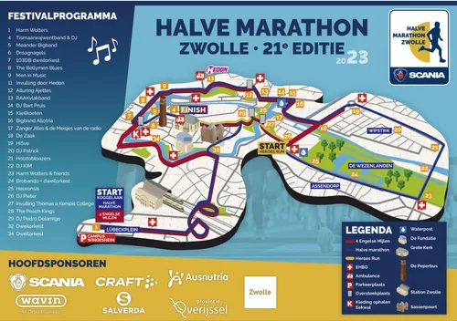 halve marathon zwolle route