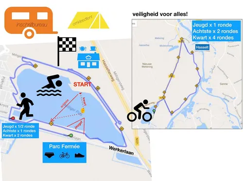 routekaart triathlon