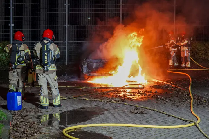 Auto in brand Purmerend