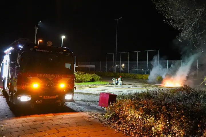 Auto in brand Purmerend