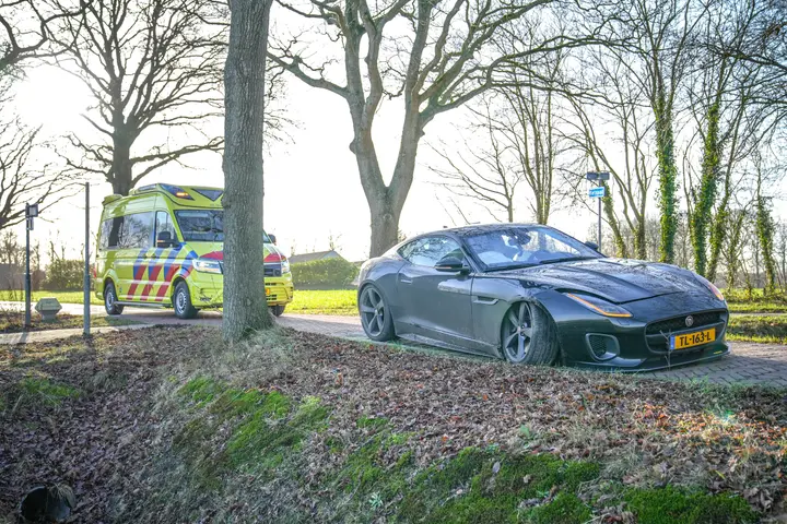 Jaguar F-Type op boom in Assen