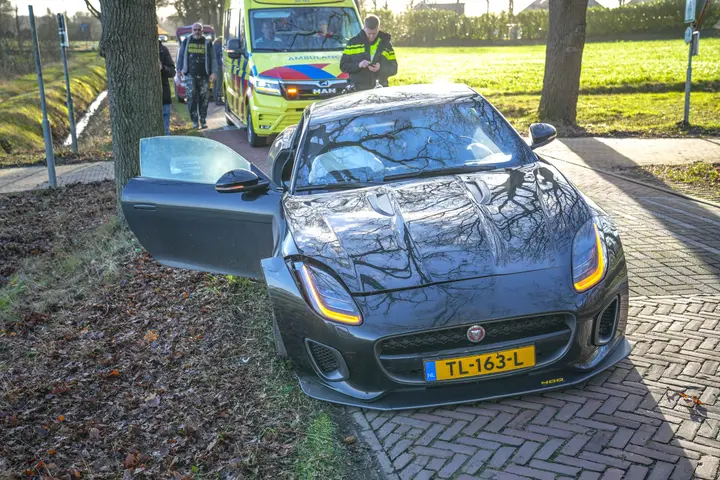 Jaguar F-Type op boom in Assen