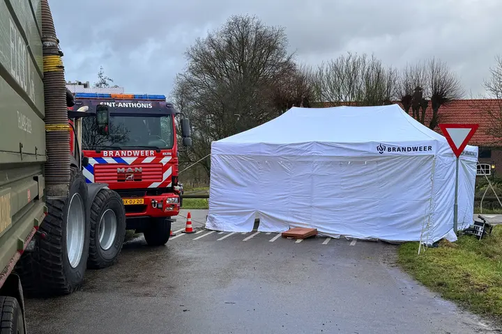 ongeval met vrachtwagen in Sint Anthonis